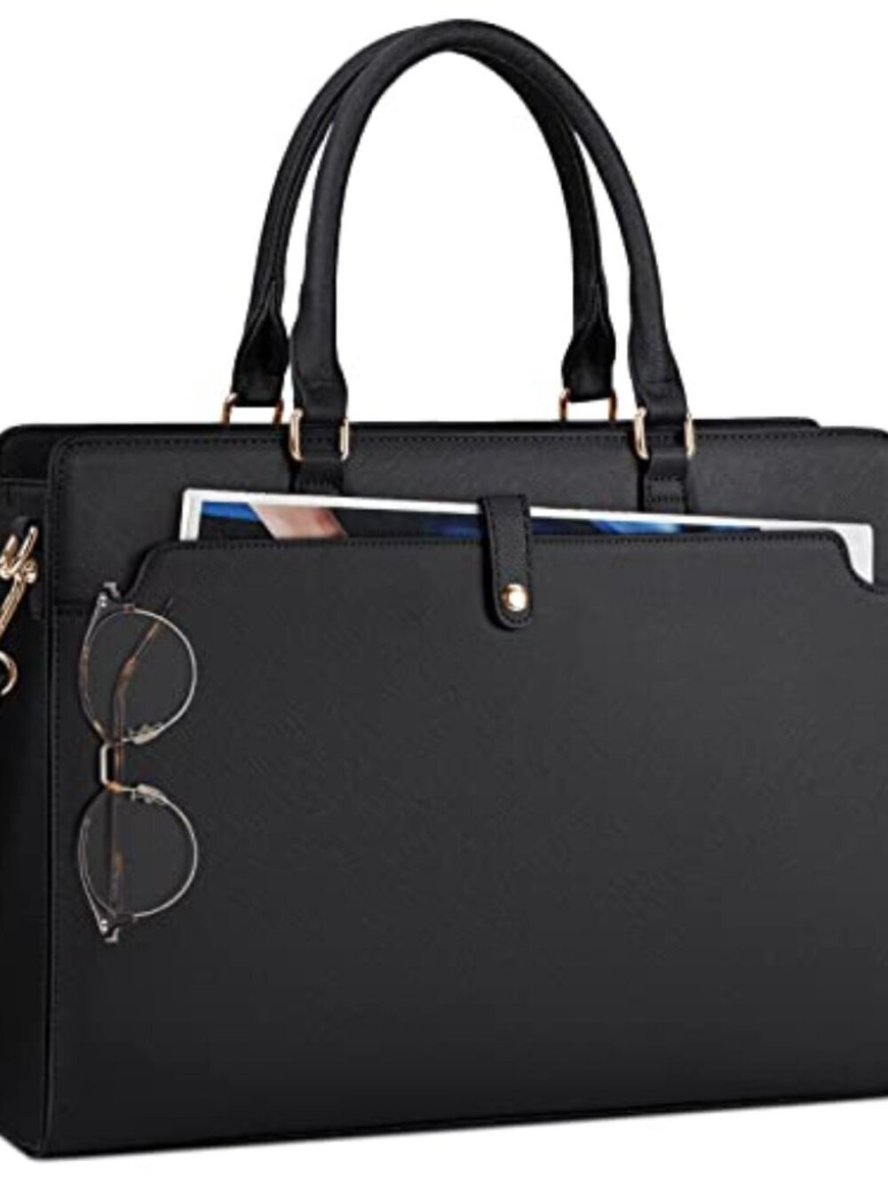 🆕 Laptop Bag for Women 15.6 inch Laptop Tote Bag Leather Large Capacity Work